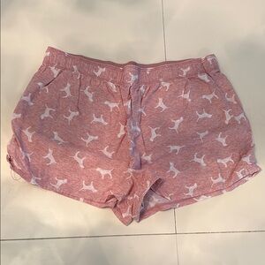 PINK Victoria's Secret Pink Dog Print Pajama Shorts